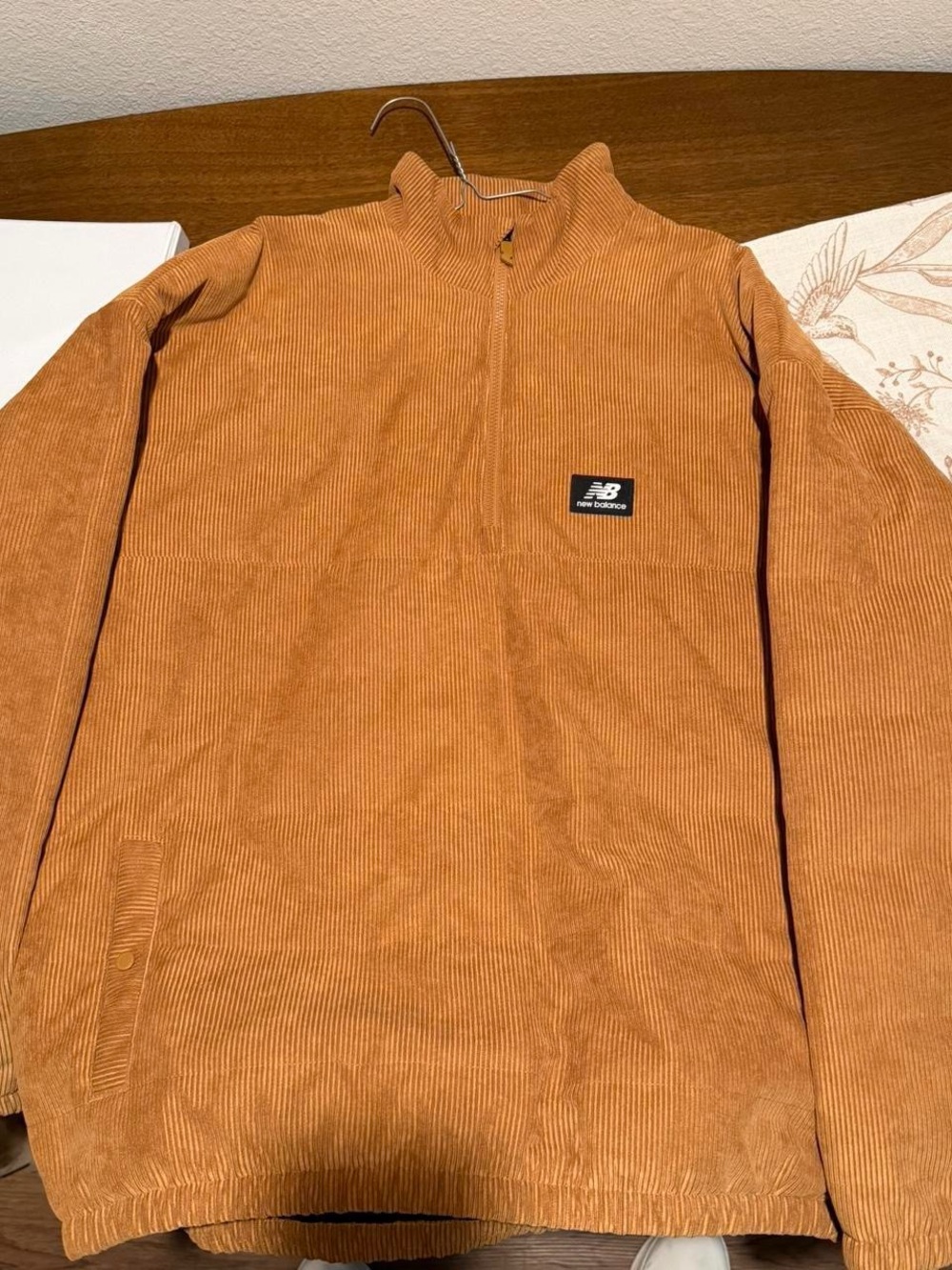 New Balance Men's Corduroy Zip-Front Jacket in Rust